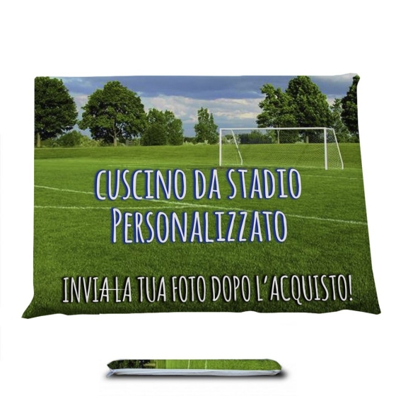 Cuscino Personalizzato Ho Il Cuore Azzurro Tifoso Calcio - Squadra del cuore