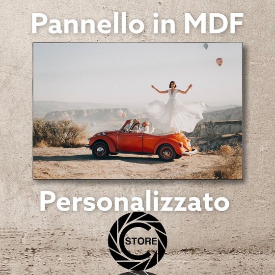 Pannello personalizzato MDF con foto e testi - Quadro Fotografico da muro  in fibra di legno Misura 10x15 cm