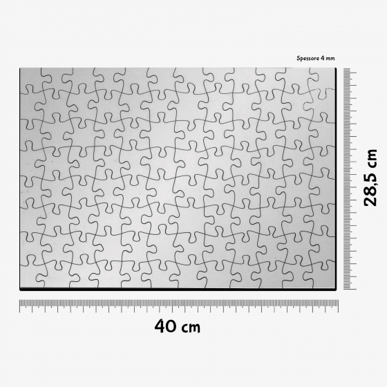 Puzzle in Legno Personalizzato - Formato A3 da 96 pezzi - 400 x 285 mm