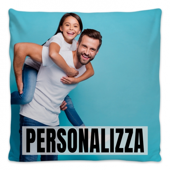 Cuscino personalizzato con foto festa del papà